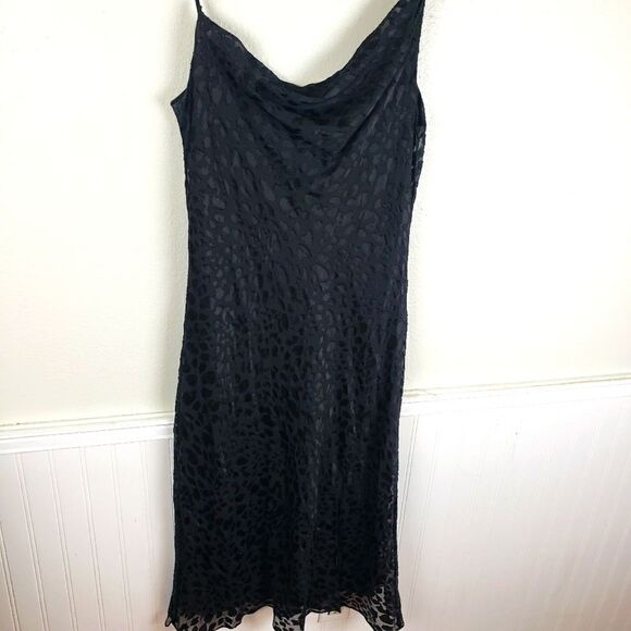 Good American Women's 04 Small Black Cheetah Animal Print Slip Evening Dress - Picture 3 of 9